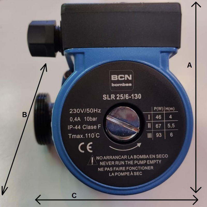 Bomba Circuladora BCN SLR 25/6-130  Solar 