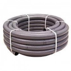 Tubo PVC flexible gris 32  rollo 50 mt 