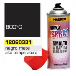 Spray Pintura Altas Temperaturas Negro Mate 400ml