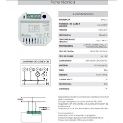 Pastilla reguladora para led max 300W