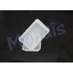 Cubeta rectangular blanca Dicaproduct CUB010